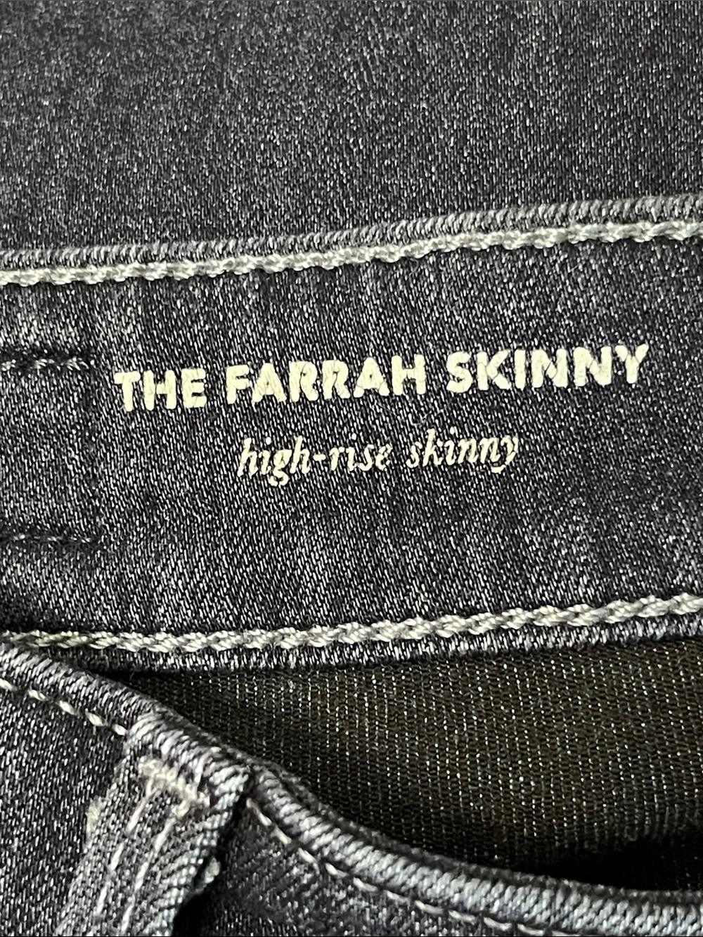 AG The Farrah Skinny Jeans 25R High Rise Dark Wash Stretch Denim - Picture 10 of 11